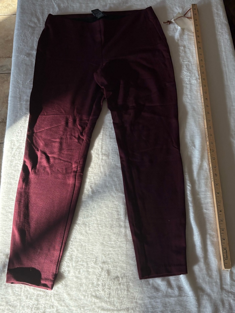 Women’s Burgundy Stretch Pants